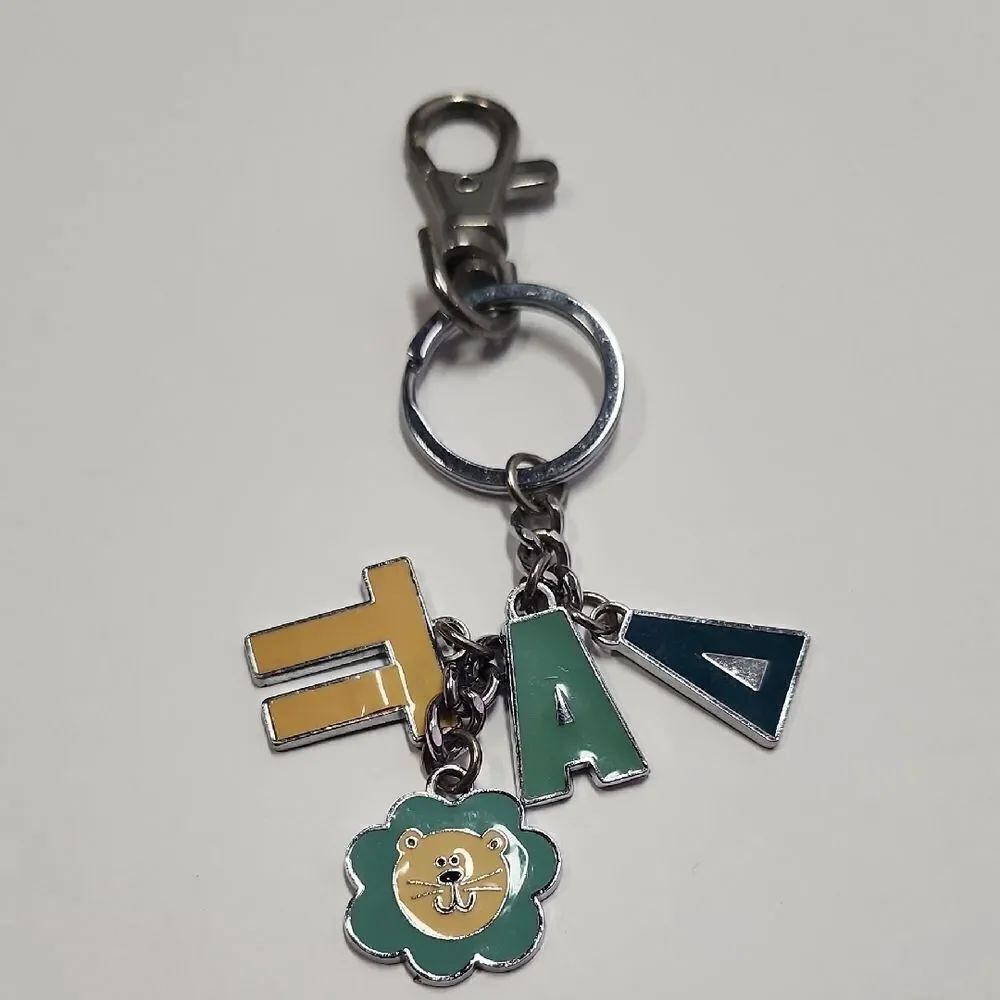 Sorority Fraternal Organization Colorful Keychain with Charms